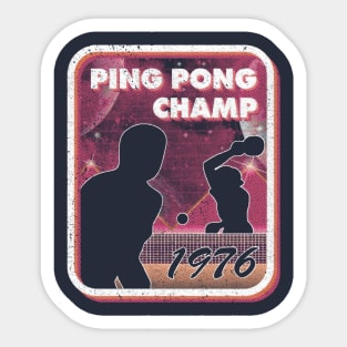 Ping Pong Champ Sticker